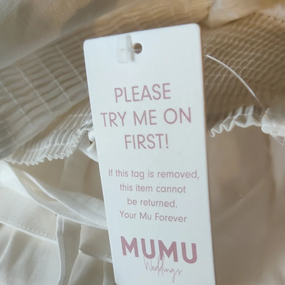Show Me Your MuMu White Best Rose Dress NWT Size Medium - Picture 8 of 13